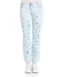 Stella McCartney Blue Bootcut Jeans With Stars