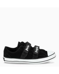 palm angels black logo vulcanized sneakers