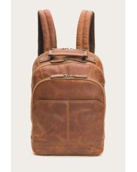frye backpack front slit