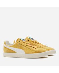 puma clyde yellow black