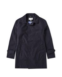 Nanamica Multicolor Gore-tex Soutien Collar Coat Marine Navy for men