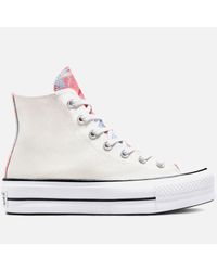 Converse Chuck Taylor All Star Hybrid Shine Lift Hi-top Trainers in White -  Lyst
