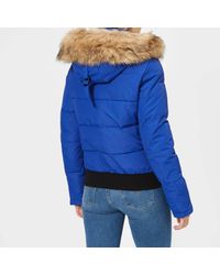 superdry blue bomber jacket