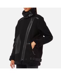 ophelia wool aviator jacket