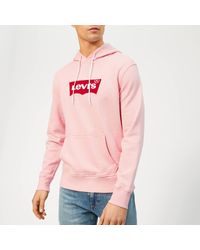 levis pink hoodie mens