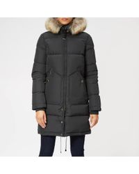 Parajumpers Synthetic Light Long Bear Coat in Grey (Gray) - Lyst