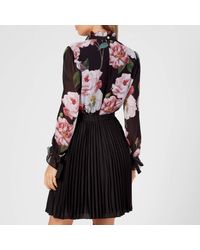 daysea iguazu frill bow sleeve dress
