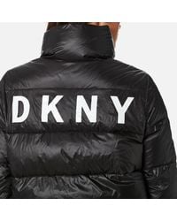 DKNY Synthetic Dkny Sport Women's Funnel Neck Down Puffer Jacket in Black -  Lyst