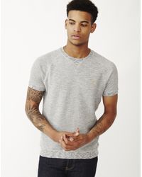 Farah | Natural Morton Short Sleeve Sweatshirt for Men | Lyst
