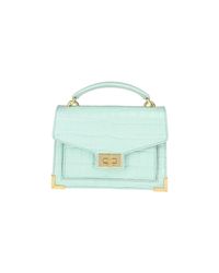 The Kooples Small Mint Green Croco-effect Emily Bag - Lyst