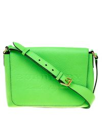 neon green cross body bag