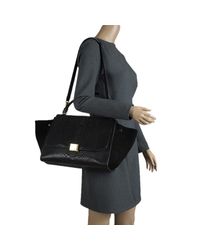python trapeze suede bag medium celine