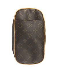 Louis Vuitton Monogram Canvas Pochette Gange Bag in Brown - Lyst