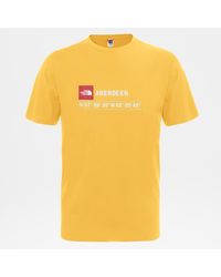 The North Face Men's Aberdeen T-shirt Tnf in Yellow for Men - Lyst