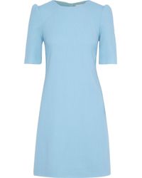 Goat Francine Wool-crepe Mini Dress in Sky Blue (Blue) - Lyst