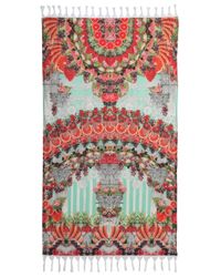 Camilla Printed Cotton-terry Beach Towel Multicolor