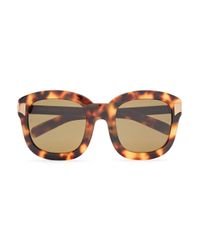 Linda Farrow Brown Square-frame Gold-tone And Tortoiseshell Acetate Sunglasses