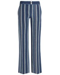 flared pants striped
