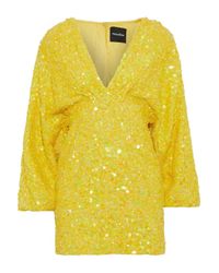 retrofête aubrielle sequined chiffon mini dress