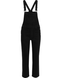 J Brand Jules Denim Overalls in Black 