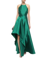 badgley mischka emerald gown