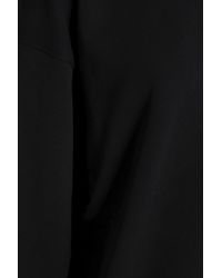 Alexander Wang Oversized Appliquéd French Cotton-terry Hoodie Black