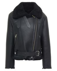 iro shearling moto jacket
