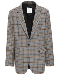 sandro plaid blazer