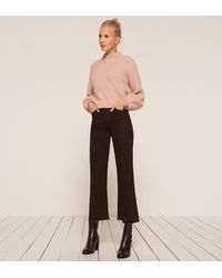 reformation stretch flood jeans