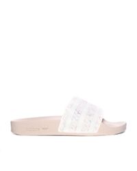 womens adidas glitter slides