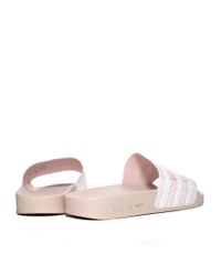 glitter slides pink