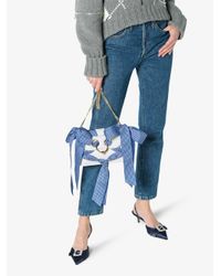 J.W. Anderson Blue Mini Pierce Ribbon Cross Body Bag