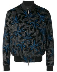DSquared² | Multicolor Velvet Floral Bomber Jacket for Men | Lyst