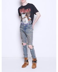 amiri glitter track jeans