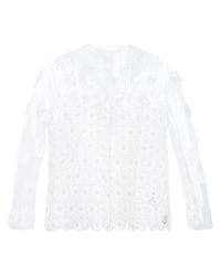 Moncler | White 'marguerite' Jacket | Lyst