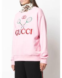 pink gucci tennis sweater