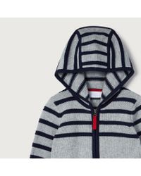 The White Company Multicolor Stripe Zip Hoodie