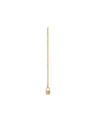 Lauren Klassen | Metallic Yellow Gold Tiny Padlock Chain Earring | Lyst