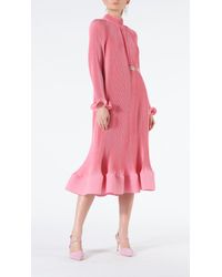 tibi pink dress