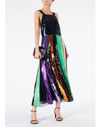 tibi beaded sequin overall dress