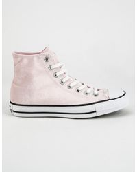 velvet converse pink