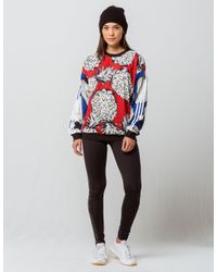 Adidas Multicolor Pineapple Womens Boyfriend Sweatshirt