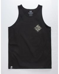 Salty Crew Tippet Triad Black Mens Tank Top for men