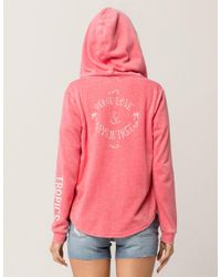 roxy pink hoodie