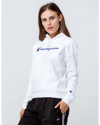 women's champion white hoodie