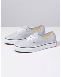 gray dawn true white slip on vans