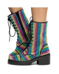 blue rhinestone boots