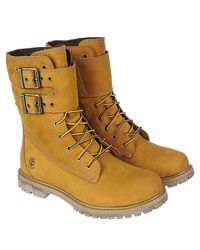Timberland Brown Mid-calf Boot 8-inch Double Strap