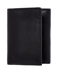 TK Maxx Leather Trifold Wallet in Black for Men - Lyst