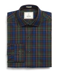 Todd Snyder - Carey Dress Shirt In Dark Green Plaid for Men - Lyst